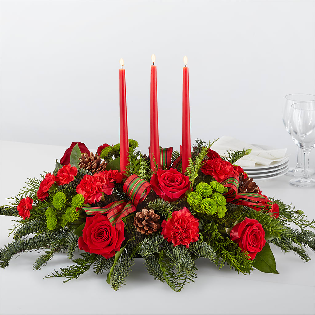 By the Candlelight Centerpiece – Ros-al Floral, Forest City PA