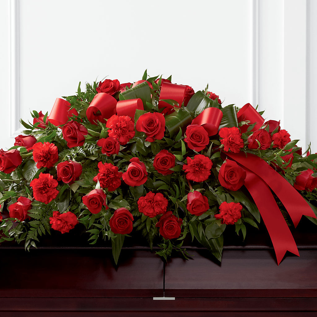 Tribute of Life Casket Spray – Ros-al Floral, Forest City PA