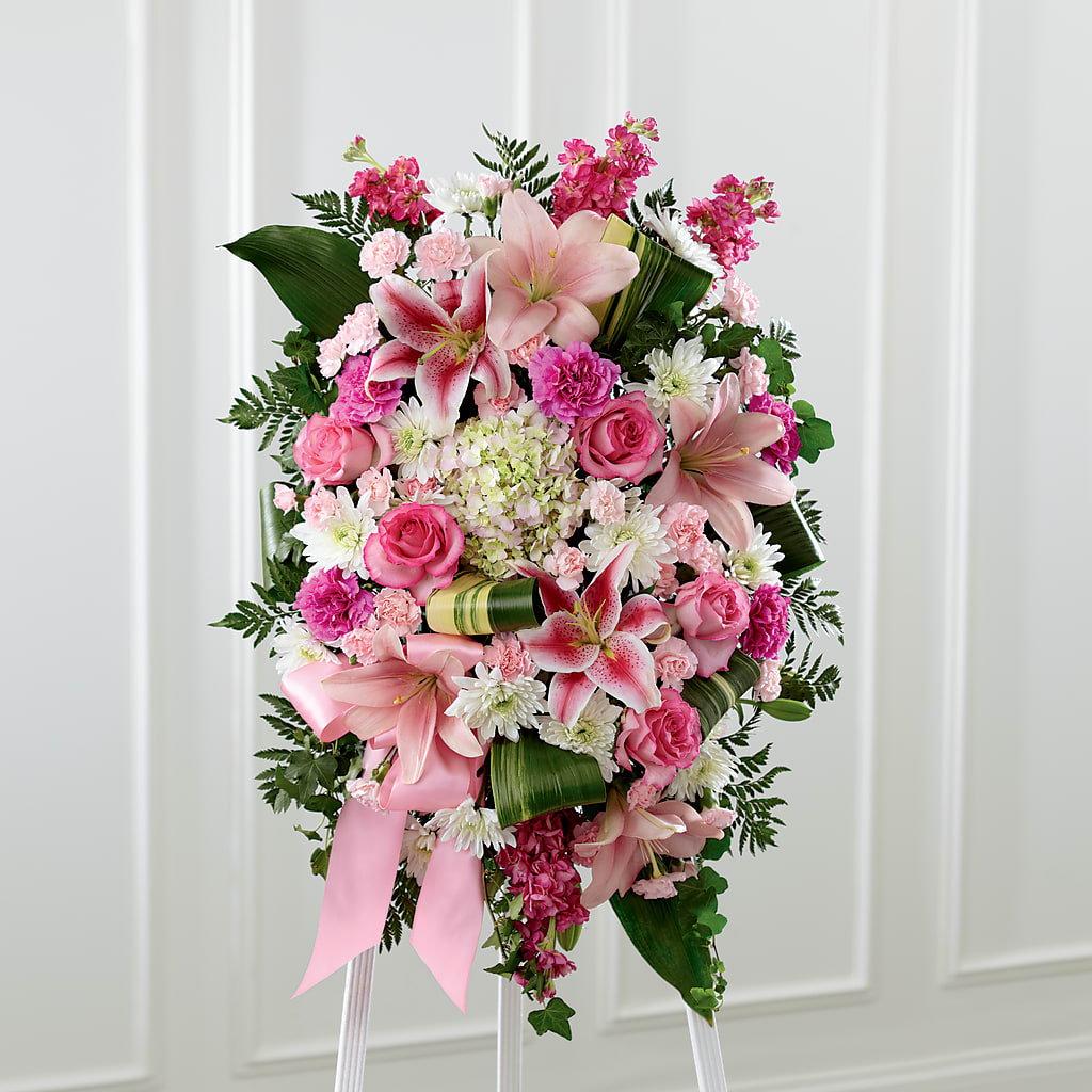 Comforting Standing Spray – Ros-al Floral, Forest City PA