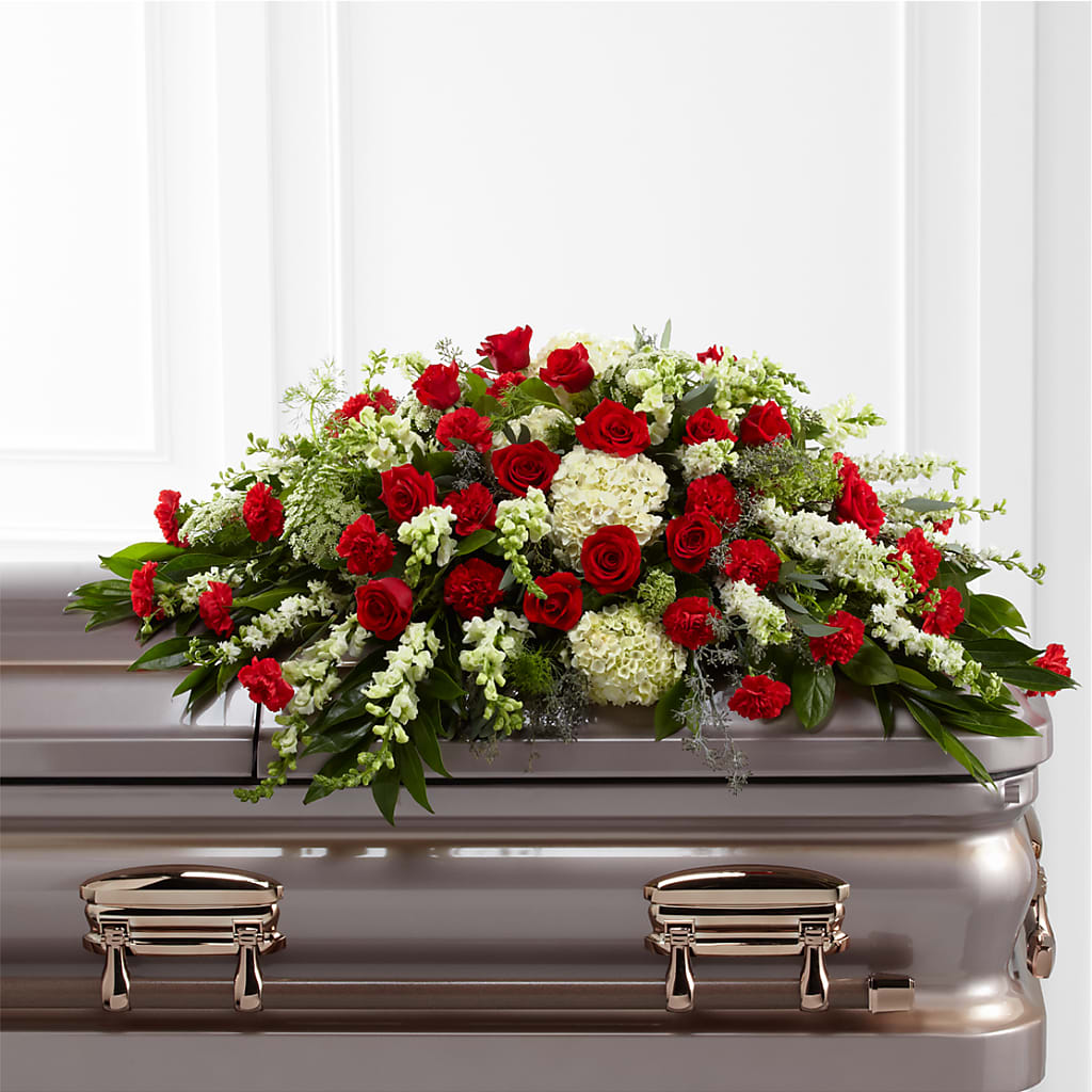 Sincerity Casket Spray – Ros-al Floral, Forest City PA