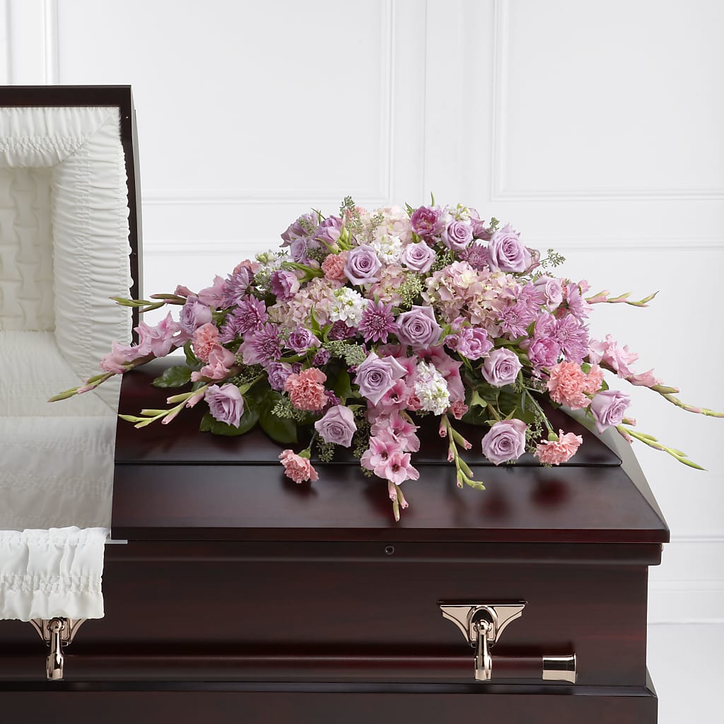 Immorata Casket Spray – Ros-al Floral, Forest City PA