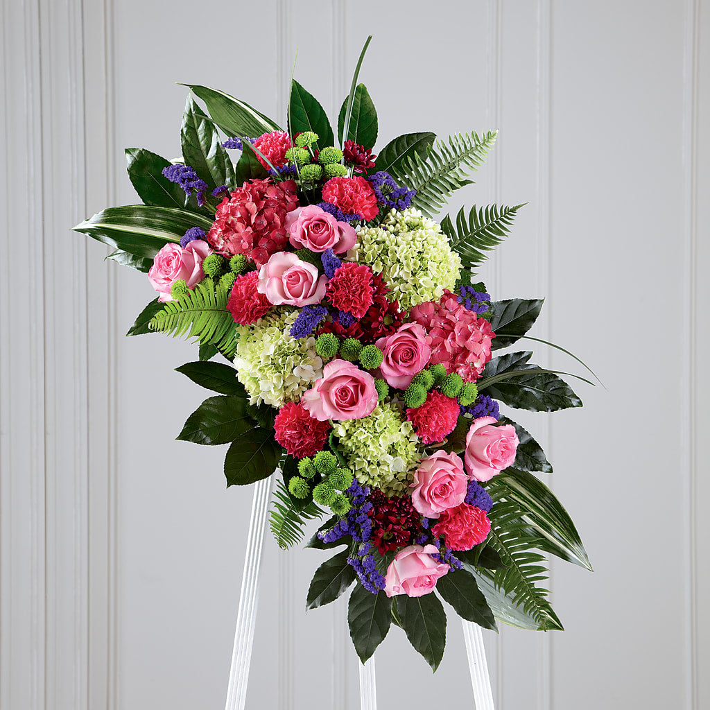 Refreshing Mix Standing Spray – Ros-al Floral, Forest City PA