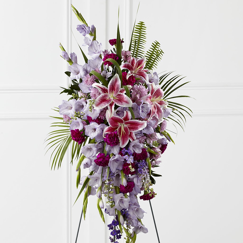 Tender Touch Standing Spray – Ros-al Floral, Forest City PA