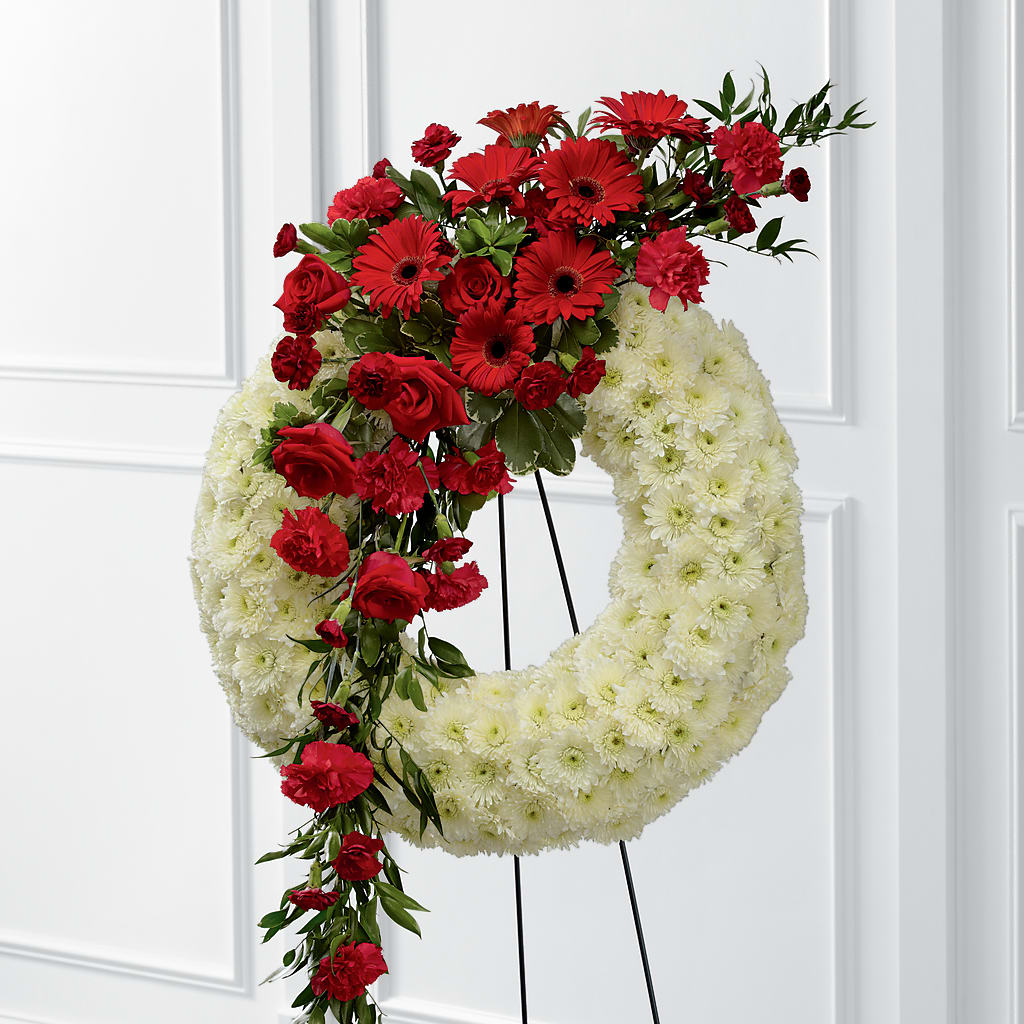 Graceful Tribute Wreath – Ros-al Floral, Forest City PA