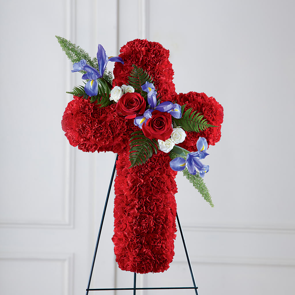 Faithful Hero Floral Cross – Ros-al Floral, Forest City PA