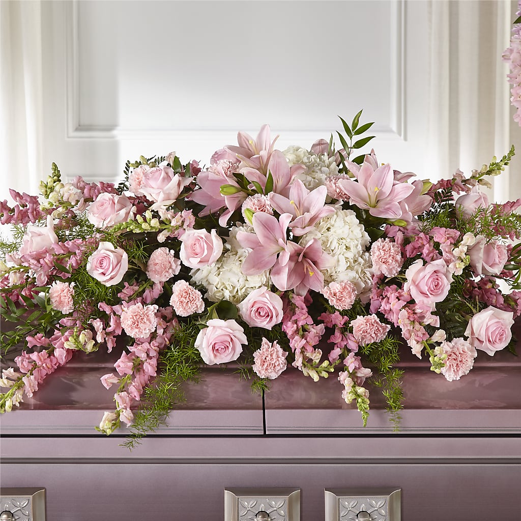 Life & Remembrance Casket Spray – Ros-al Floral, Forest City PA