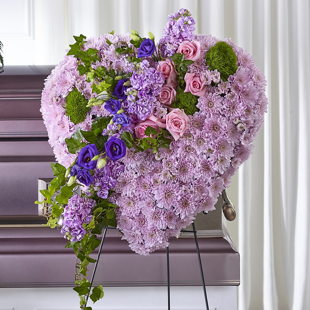 Treasured Love Standing Heart – Ros-al Floral, Forest City PA