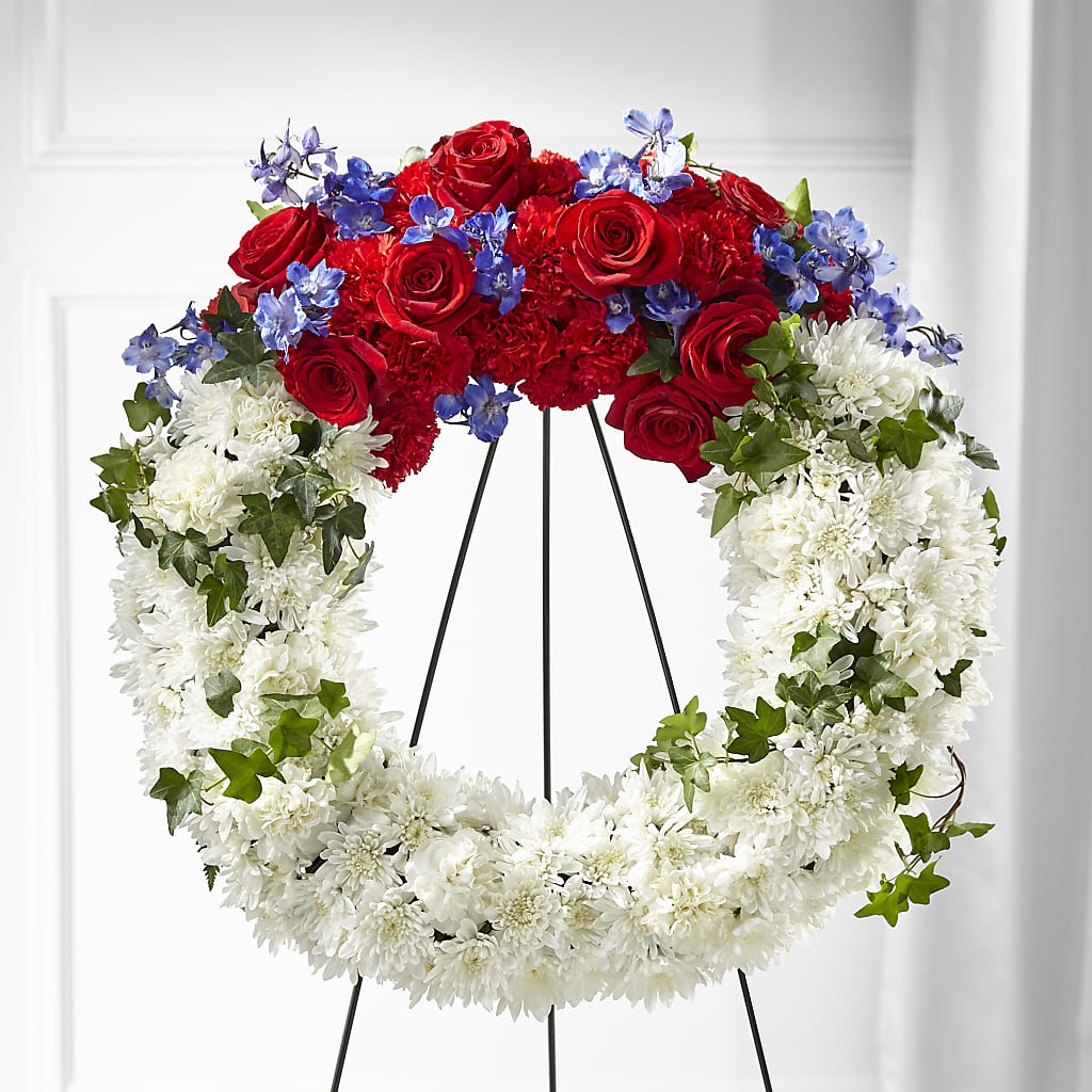 Patriotic Passion Wreath – Ros-al Floral, Forest City PA