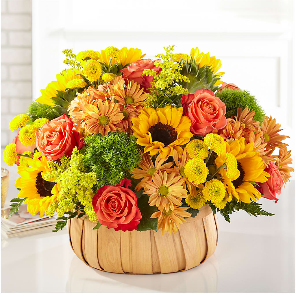 Harvest Sunflower Basket – Ros-al Floral, Forest City PA