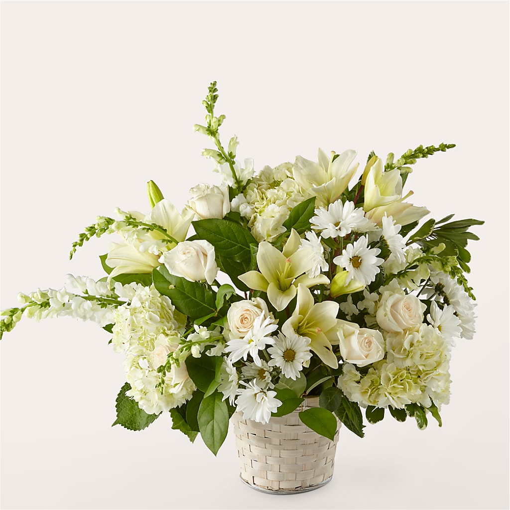 Ivory Elegance Floral Basket – Ros-al Floral, Forest City PA