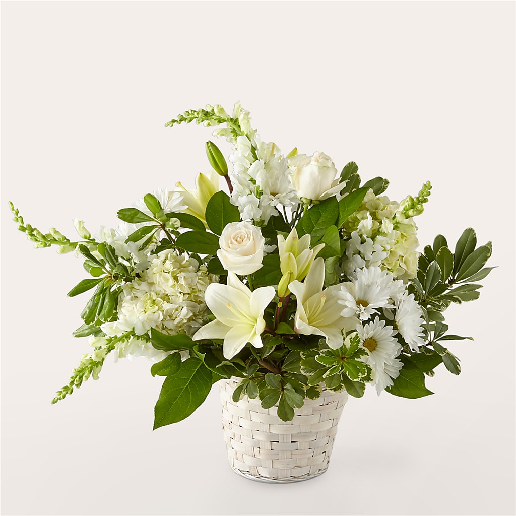 Ivory Elegance Floral Basket – Ros-al Floral, Forest City PA