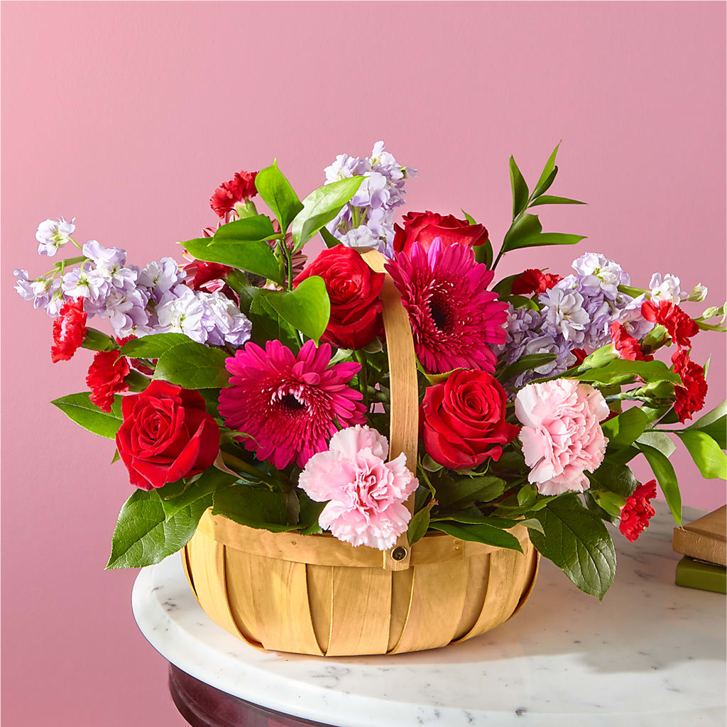 Pink Picnic Basket – Ros-al Floral, Forest City PA