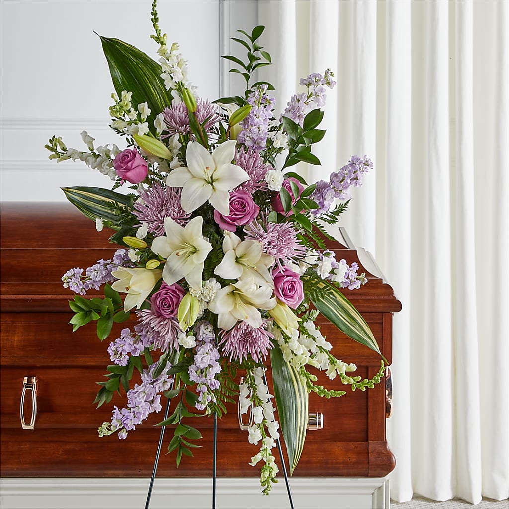 Grateful Hearts Standing Spray – Ros-al Floral, Forest City PA