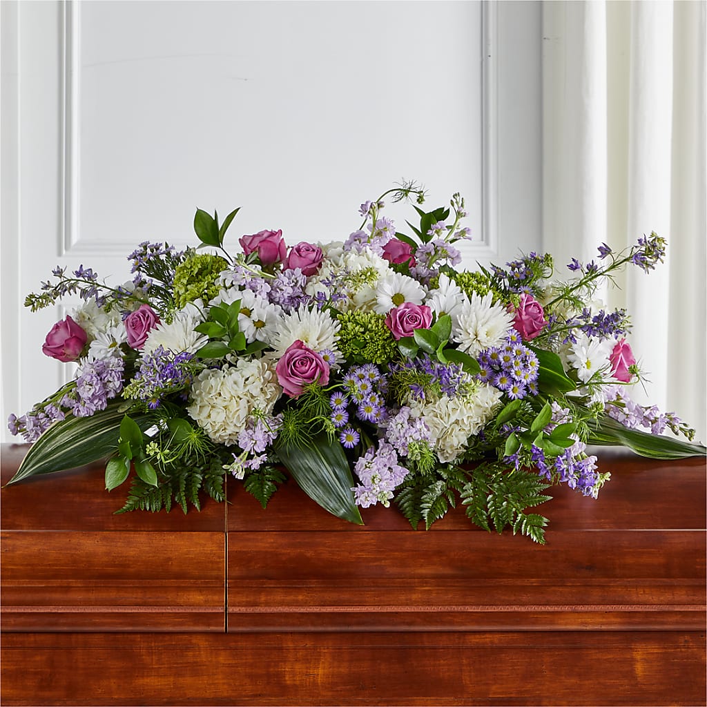 Meadows of Serenity Casket Spray – Ros-al Floral, Forest City PA