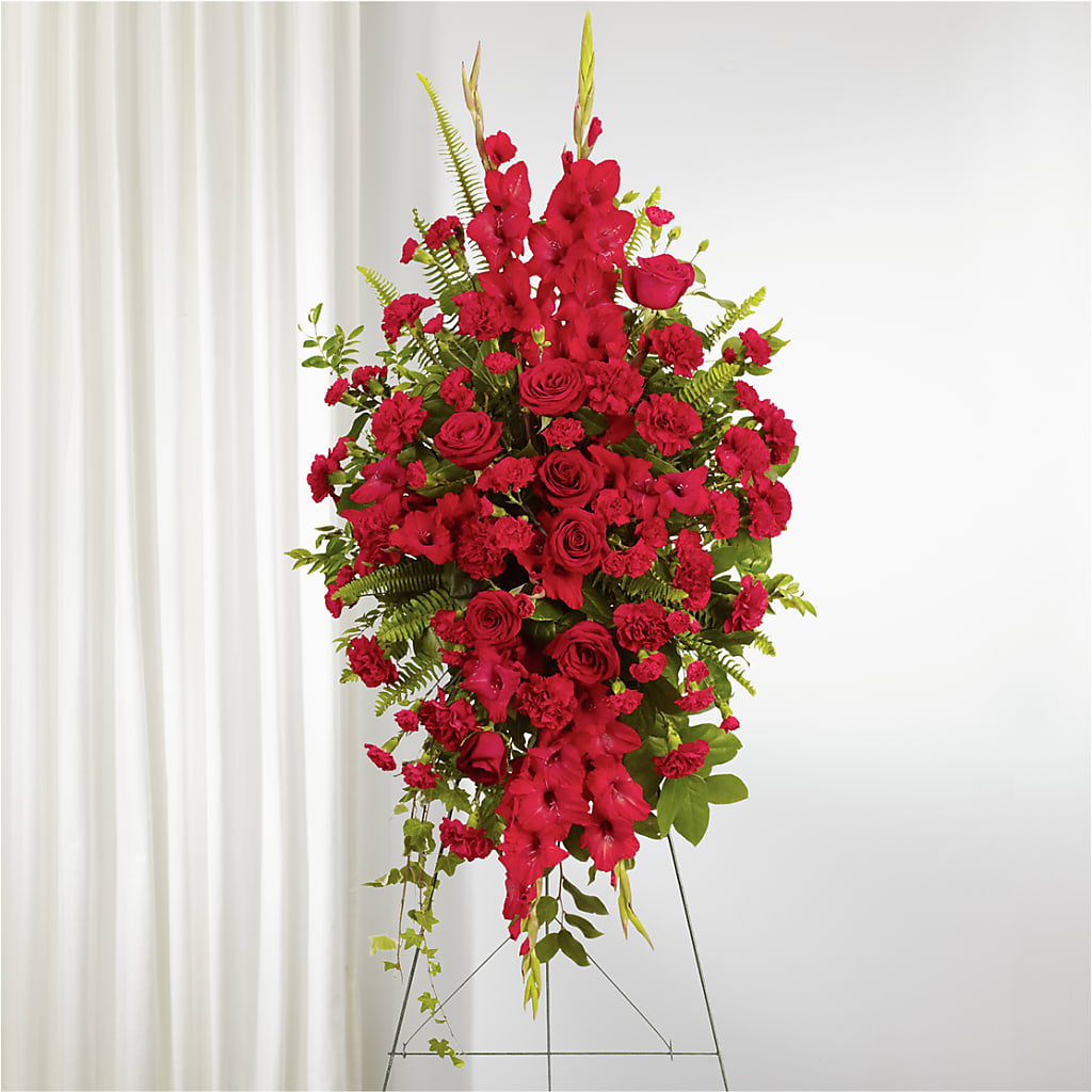 From the Heart Standing Spray – Ros-al Floral, Forest City PA