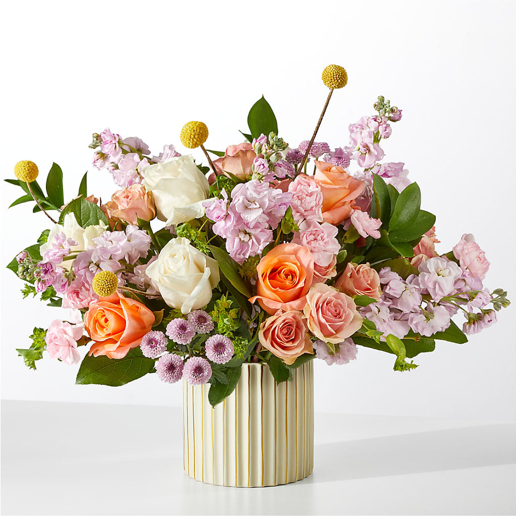 French Market Bouquet with Ivory Vase – Ros-al Floral, Forest City PA