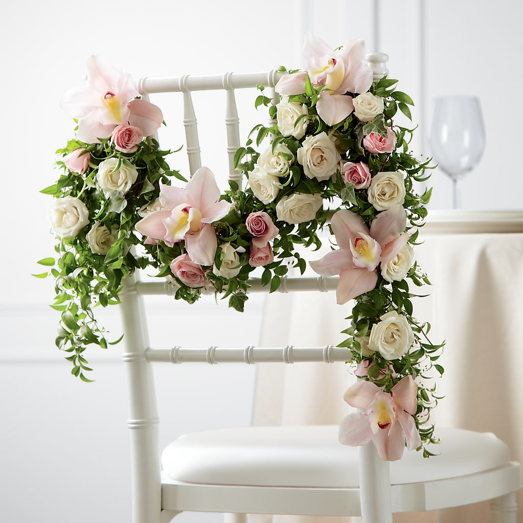 Orchid Rose Chair Décor – Ros-al Floral, Forest City PA