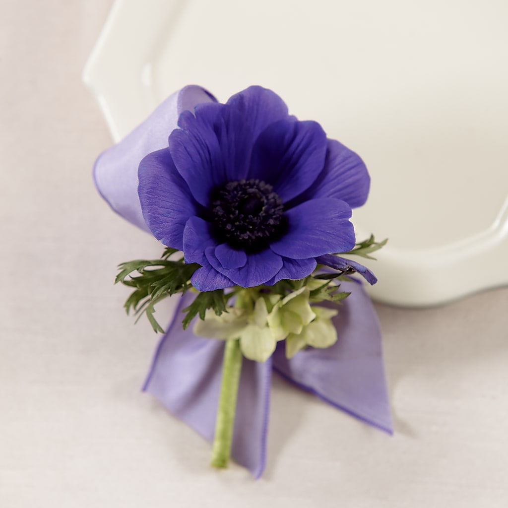 Purple Passion Boutonniere – Ros-al Floral, Forest City PA