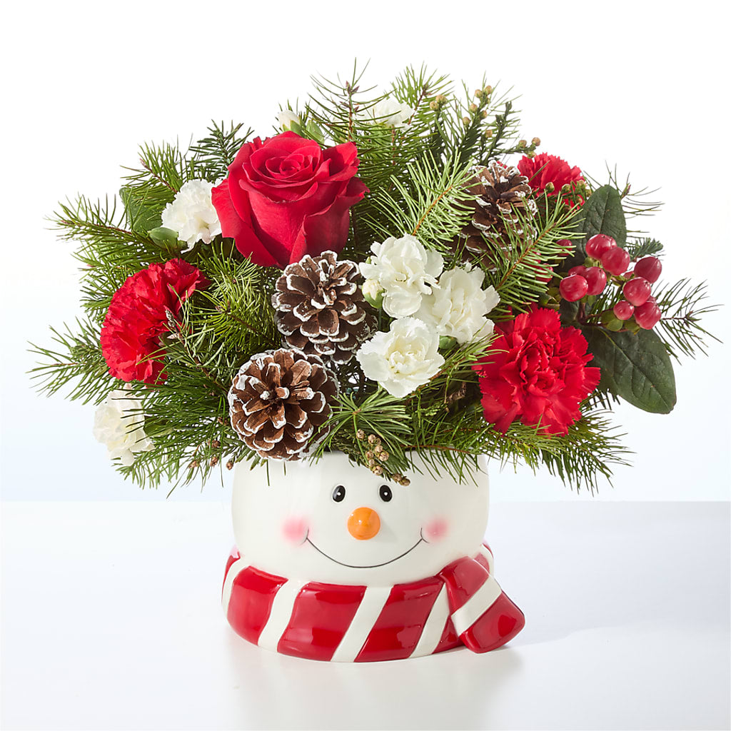 Jolly Snowman Bouquet –  Ros-al Floral, Forest City PA