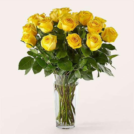 Long Stem Yellow Rose Bouquet –  Ros-al Floral, Forest City PA