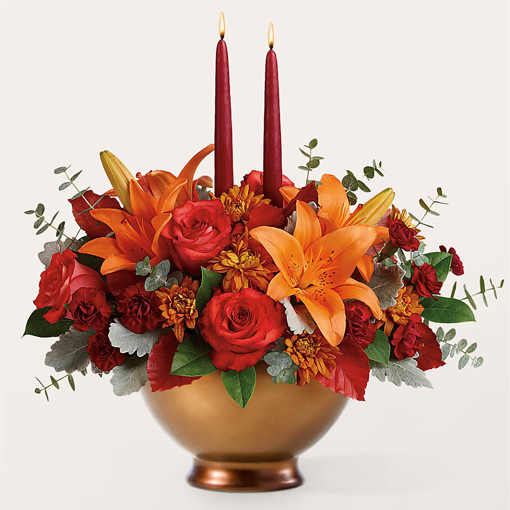 Fruits of Fall Centerpiece –  Ros-al Floral, Forest City PA