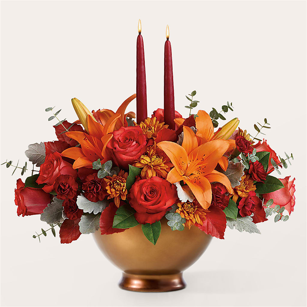 Fruits of Fall Centerpiece –  Ros-al Floral, Forest City PA