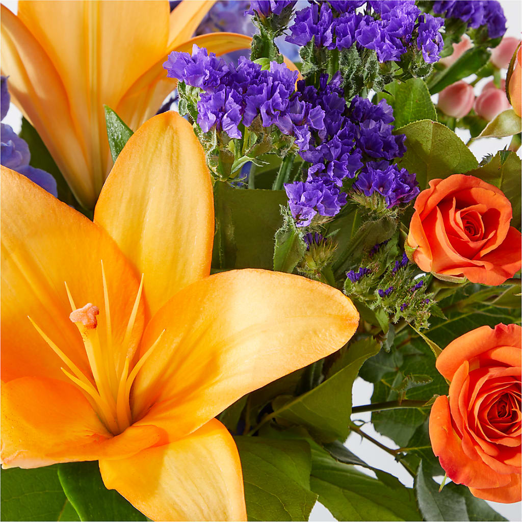 Radiant Citrus Bouquet –  Ros-al Floral, Forest City PA