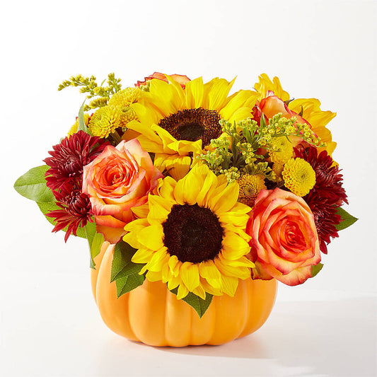 Golden Gourd Pumpkin Bouquet –  Ros-al Floral, Forest City PA