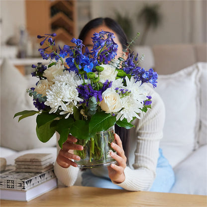 Cerulean Waves Bouquet –  Ros-al Floral, Forest City PA