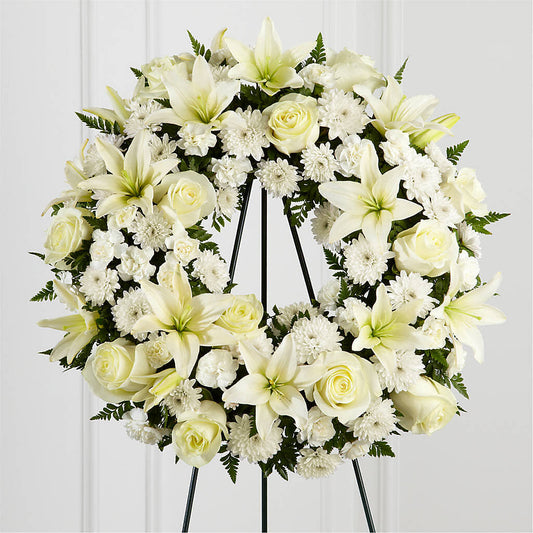 Treasured Tribute Wreath –  Ros-al Floral, Forest City PA