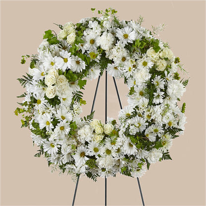 Faithful Wishes Wreath –  Ros-al Floral, Forest City PA