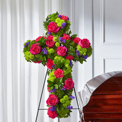 Tribute Rose Floral Cross –  Ros-al Floral, Forest City PA