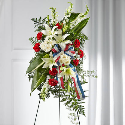 Stars of Life Standing Spray –  Ros-al Floral, Forest City PA