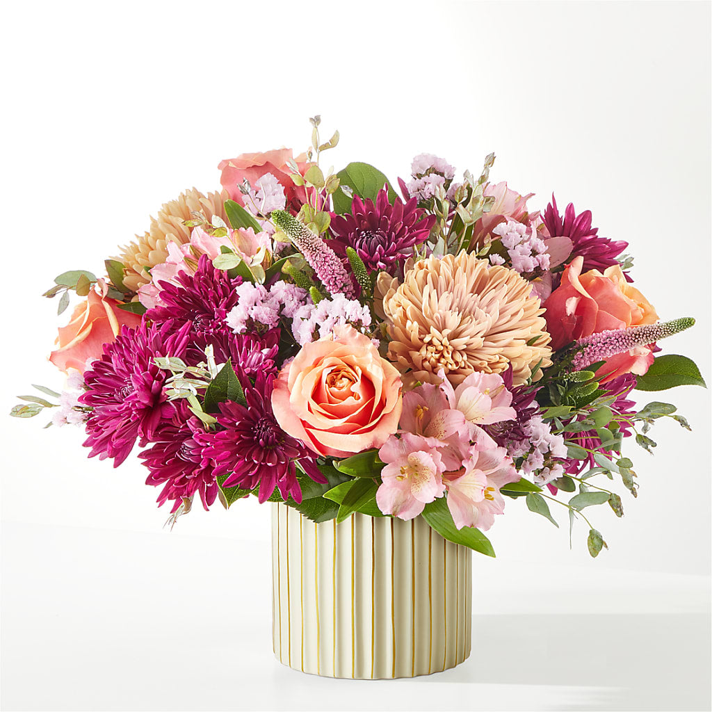 Berry Cobbler Bouquet with Ivory Vase –  Ros-al Floral, Forest City PA