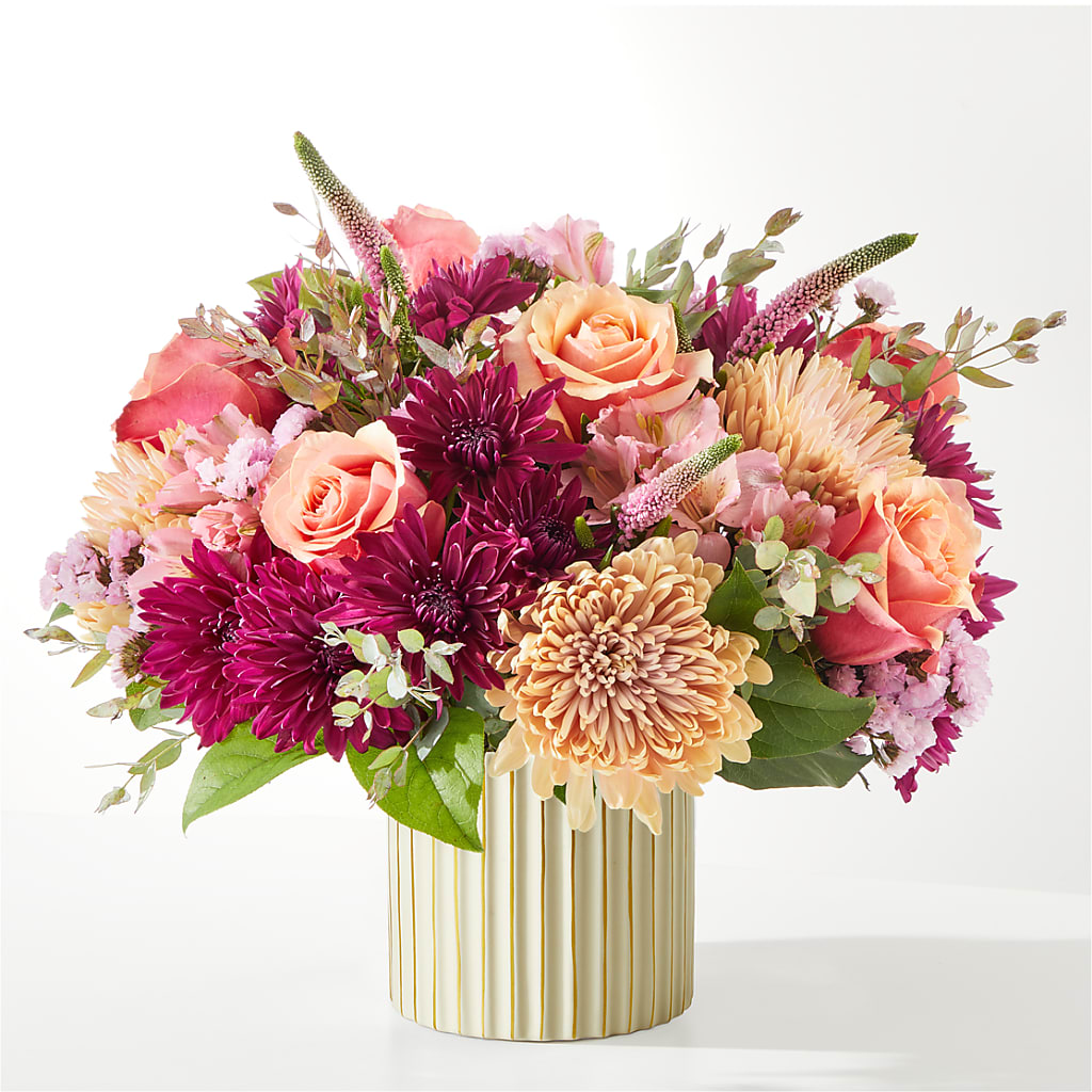 Berry Cobbler Bouquet with Ivory Vase –  Ros-al Floral, Forest City PA