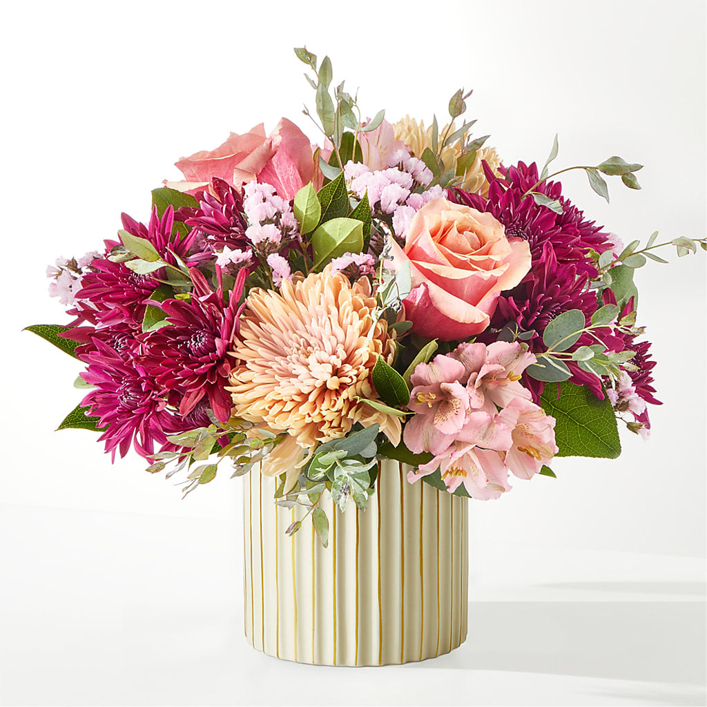 Berry Cobbler Bouquet with Ivory Vase –  Ros-al Floral, Forest City PA