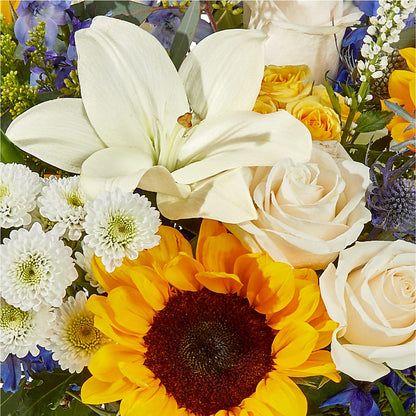 Wonderfully Sunny Bouquet –  Ros-al Floral, Forest City PA