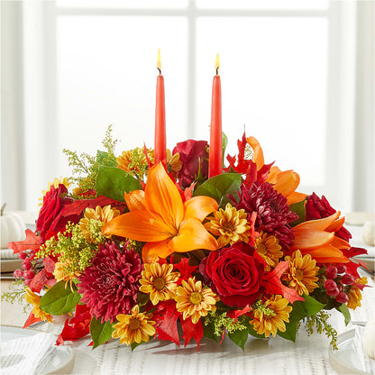 Autumn's Embrace Centerpiece –  Ros-al Floral, Forest City PA