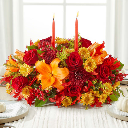 Autumn's Embrace Centerpiece –  Ros-al Floral, Forest City PA