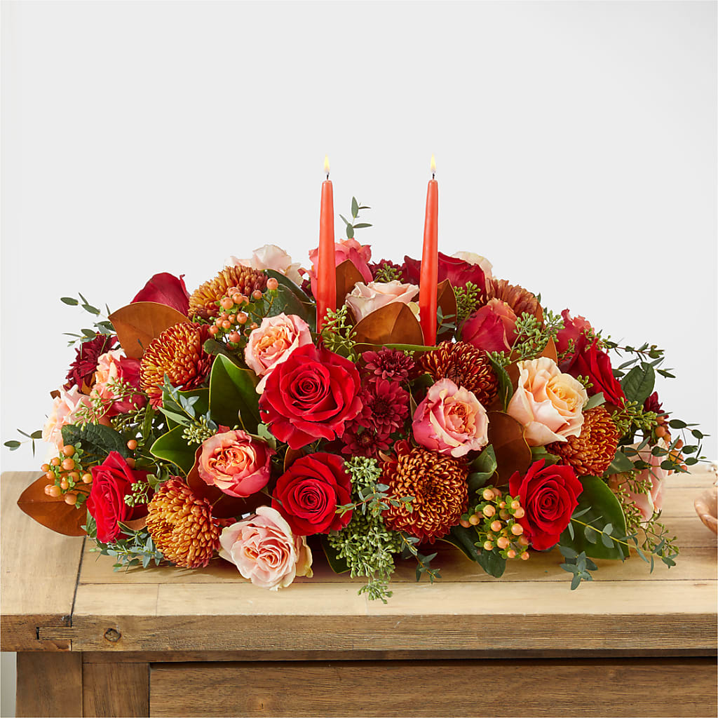 Gather Near Centerpiece –  Ros-al Floral, Forest City PA