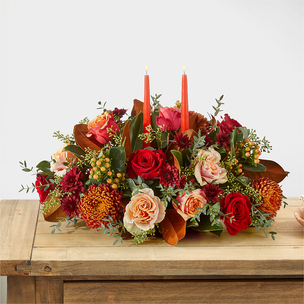 Gather Near Centerpiece –  Ros-al Floral, Forest City PA